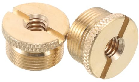 Toyvian 2pcs Condenser Microphone Adapter Female Thread to Screw Mount for Microphone Stand Parts