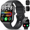 Smartwatch Uomo Donna, 1.96 Orologio Smartwatch con Effettua/Risposta Chiamate, 112+ Sportive Smart Watch con Contapassi, Sonno/Cardiofrequenzimetro, IP68 Impermeabile Fitness Tracker per iOS Android