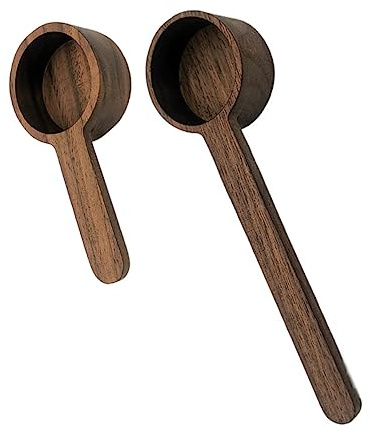 Mikikit 2piezas Cucharillas Medidoras De Madera Para Café y Especias Prácticas y