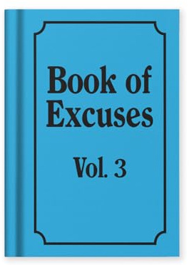 Ohh Deer Book Of Excuses | Pocket Fabric Hardback Notebook (A7) | 112 Lined Pages | Funny Gift Notebook