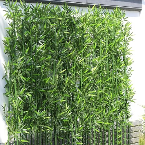 Lumivex Bambou Artificiel de 90 cm, 120 cm, 150 cm, 180 cm de Haut, Faux Bambou en Soie, clôture de Jardin, écran de confidentialité, décoration d'intérieur et d'extérieur(100pcs,1.8m(70.8in/5.9ft))