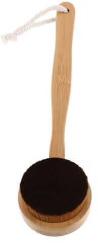 MOTHNUR Selbstbräunungspinsel für Rücken mit Holzgriff Bräunungsapplikator für Lotion und Mousse Sanftes Auftragen für Gleichmäßige Bräune Wiederverwendbar für Tägliche Hautpflege