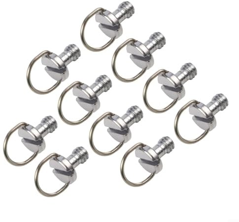 Schnellspanner kompatibel 10 Stück Edelstahl D Ring Schrauben für Kameras