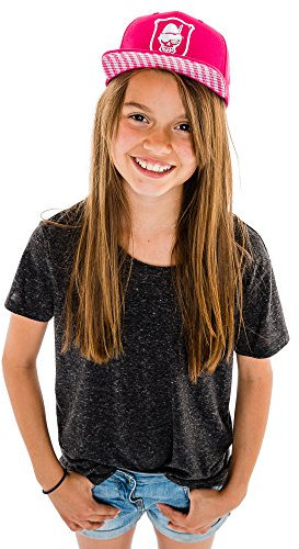 Wiesnrocker Kinder die pinkkarierte Snapback, Pink, One Size