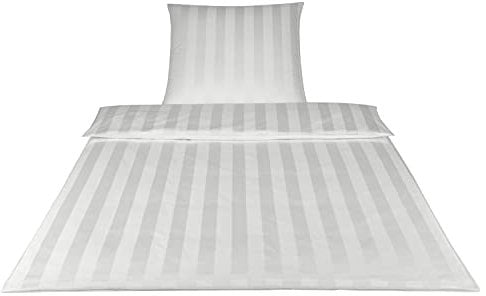 elegante Mako-Satin Bettwäsche Noblesse weiß