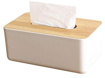 Tissue Box Holders, Tissue Box Cover Wooden Cover Napkin Holder Wooden Facial Tissue Box Tissue Dispenser for Home Office Car Tissue Cover
