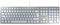 CHERRY KC 6000 SLIM FOR MAC, Wired Mac Keyboard (USB-A Connection), UK Layout (QWERTY), Whisper-Quiet Keys, Flat Design, Silver/White