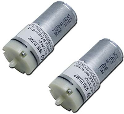 Mini-Luftpumpenmotor DC 6 V für Sauerstoff des Aquariumtanks, zirkulierend, 370 Mikro-Luftpumpe für Blutdruckmessgerät (2 Stück)