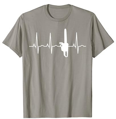 Lumberjack Shirt - Chainsaw Heartbeat Gift for Arborists T-Shirt