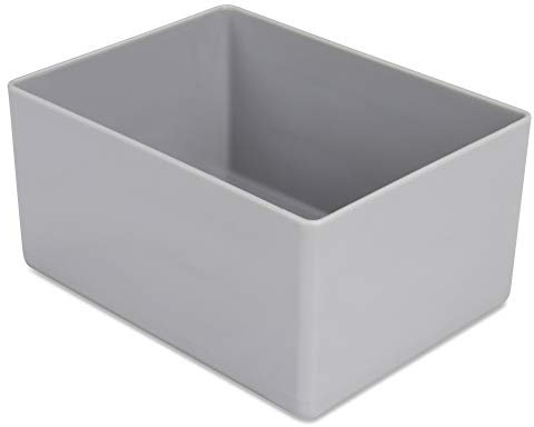 1a-TopStore 10 STK. Einsatzkästen Einsatzboxen Schubladen-Einsatzkasten Sortierboxen, 32 Größen, 5 Farben (grau, 53x40x54 mm)
