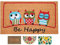 LUA VIKA Coir Doormat - Be happy - 40x70 cm - Outdoor Door mat - Front Door mat outside - Doormats outside