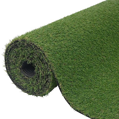 vidaXL Kunstrasen Rasenteppich Kunstrasenteppich Fertigrasen Teppich Garten Balkon Terrasse Kunstrasenmatte Rasen 1x8 m /20 mm Grün