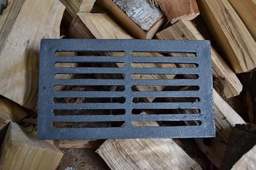 SEZAM Grille rectangulaire en fonte 26,5 x 15,5 cm