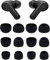 ALXCD Eartips Compatible with JBL Vibe 200TWS Earbuds, S/M/L 3 Sizes 6 Pairs Soft Silicone Earbud Tips Replacement Tips Eartips, Compatible with JBL Vibe 200TWS，Black