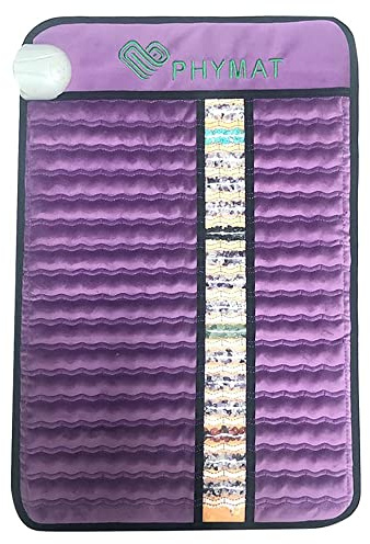 PHYMAT Ametista Infrared Heating Pad Ametista - Tappetino riscaldante a infrarossi a infrarossi, in cristallo naturale, per schiena, fianchi, cosce (60 x 40 cm)