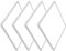 slochi [4 Stücke] LED Deckenleuchte, 20W Ultra Dünn Deckenlampe Flach 2.4 cm, 5000K Kaltesweiß, LED Deckenleuchte Quadrat für Schlafzimmer, Wohnzimmer, Bad, Balkon, Flur, Küche,Eingang