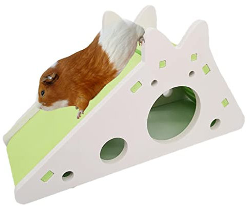 Hamster - Cachette pour Hamster - Toboggan - Maison Hamster - Jouet d'exercice avec escalier et Toboggan pour Hamsters, gerbilles, Souris ou Animaux Compagnie Taille similaire