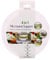 4 in 1 Microwave Food Plate Stand Lid Support Stacker Tray Heat Warm/Hot Plastic (White)