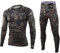 KONG JIMFAN Herren Thermounterwäsche Set Blickdichte Strumpfhose Hautfarben Herren Skihose Anzughosen Für Herren Warme Hosen Herren Shirt Herren Langarm Laufhandschuhe Herren Winter(Schwarz,S)