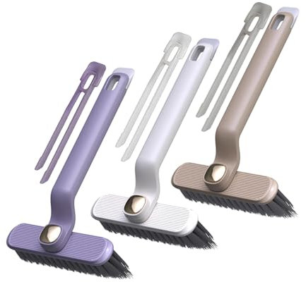 Sigerio 360° Rotierende Fugenreinigungsbürste, Pure Clean Bürste, Multifunktionale Reinigungsbürste, Hartborsten-eckenreinigungsbürste, für Tiefenreinigung Von Badezimmern, Küchenspülen (3 Stück)