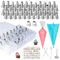 Yofuly 74 pcs Torten Zubehör Set mit Tortenplatte Drehbar Backset- Backzubehör Für Torten Set 110 Spritzbeutel mit Tüllen,48 Spritztüllen, 2 Tortenspachtel-3 Kuchenschaber - Drehteller Torte & E BUC
