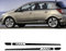 Karosserie Kofferraum Dekoration Aufkleber Taille Linien Aufkleber Tür Seitendekor Aufkleber für Opel OPC Astra J H G K Insignia Corsa D B E Mokka Vectra B,A-Black