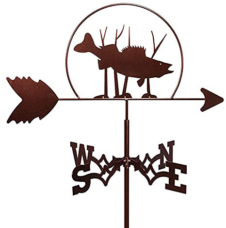 ANCNA-U Girouette de ferme en acier inoxydable avec indicateur de direction du vent, girouette en métal avec décoration animale girouette pour décoration d'extérieur, abris de jardin, toits de cour en