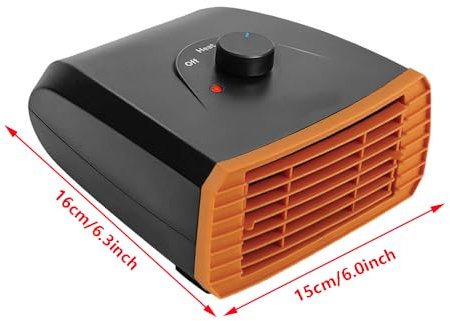 Riloer 150W 12V 2 en 1 Voiture Auto Allume-Cigare Chauffage, Ventilateur De Refroidissement Dégivrage Antibuée 120W Portable Chauffage De Voiture Dégivreur