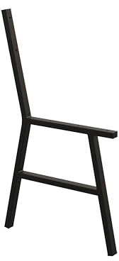 HEVVA Bankgestell, Bankbeine, Sitzbank, Stuhl Esstisch, Sitzecke Metall DIY, Gestell Gartenbank (Weiß)