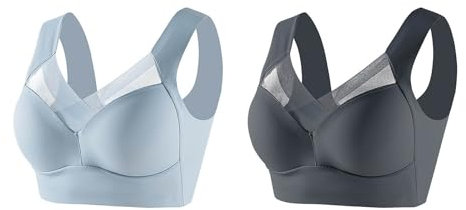 Rpporm BH Damen Ohne Bügel Bügelloser BH Halt Grosse Grössen Ultrakomfortabler Tshirt BH Soft Atmungsaktiver Schlaf BH Nahtlos Weicher Push Up Bra Klassische Bustier BH Modern