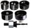 WOWSUPM 32,38,41,51,54mm Carbon Steel Hole Saw Set with 1 Mandrel for Soft Wood PVC Panel Plastic, MDF