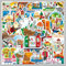 Italien Sticker 50 pcs, Reise Aufkleber Venedig Mailand Schiefer Turm von Pisa Landmark