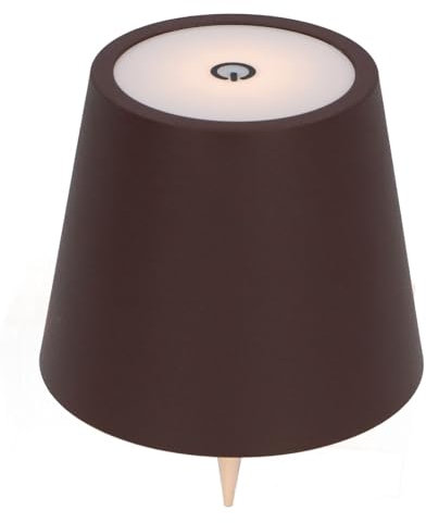 Wine Bottle Lamp, Wireless Bottle Lamp, Touch Control, Vintage LED Iron, 3 Colors for Restaurant (Coffee Color)