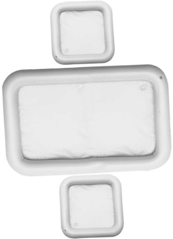 Cabilock 3piezas Plato Inflable para Bebidas y Frutas De Ice Buffet Tray De Verano El Agua