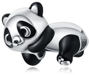 CYMYSS Beads Charms Anhänger 925 Sterling Silber Pendant für Europäische Armbänder und Halsketten Armband Anhänger & Beads für Damen (A-Niedlicher Panda)