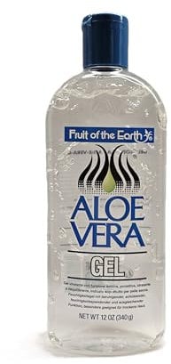 Aloe Vera 100% Gel Fruit of the Earth 340 gr 12 oz. Vegan, ohne Parabene, natürlich, beruhigend, erfrischend, hinterlässt keine Flecken, zieht schnell ein.