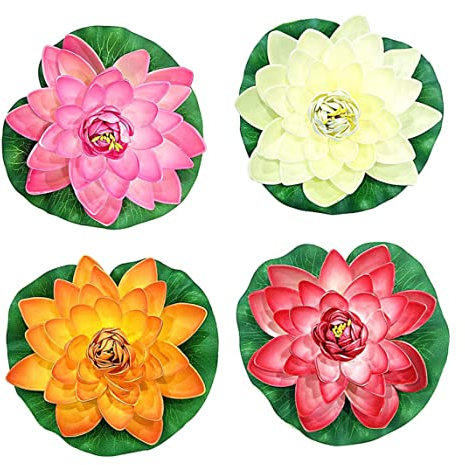 Lotus Artificiel Pond Fleur Fleur de lys de lys réaliste réaliste