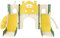 Scivolo per Bambini,7 in 1 Grande Scivolo Interno ed Esterno Bambino con Parco Giochi, Scale, Scivoli Lunghi e Telaio Arrampicata Autoportante (7 in 1 Giallo-2)