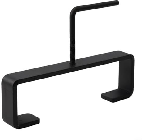 Metal Concrete Fence Post Panel Clips Mounting Bracket Aluminum Security Clamp For Standard 4 Inch Column With C-Buckle L-Stud Black 3 x 1 Inch