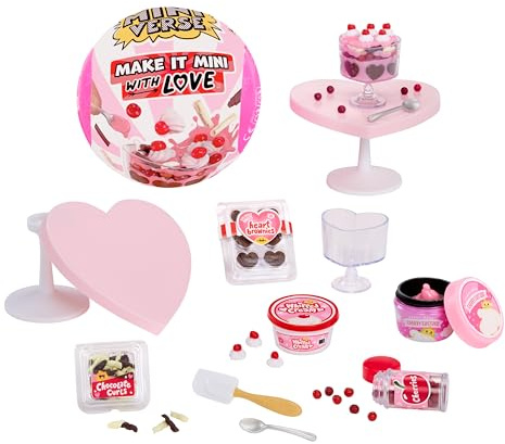 MGA's Miniverse Make It Mini With Love - Mini Collectables, DIY Resin Crafts, Valentine’s Day Series, Replica Food, Not Edible - For Collectors & Children Ages 8+ Years
