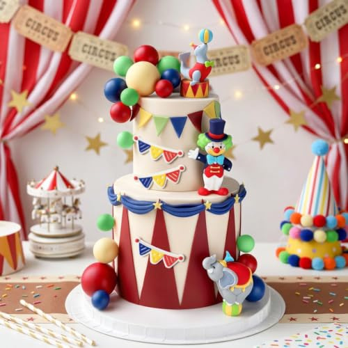 Zirkus Kuchen Dekoration Zirkus Geburtstag Dekorationen Kugeln Kuchen Picks | Zirkus Kuchen Dekoration Zirkus Geburtstag Dekorationen Kugeln Kuchen Picks für Karneval Geburtstag Baby Dusche Party