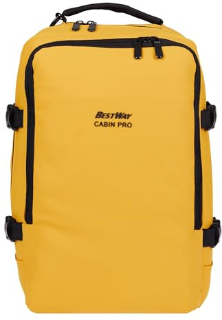 Bestway Rucksack Handgepäck Small 20 L Cabin Pro 40350 3600 Gelb + g | 20 L Reisetasche Laptopfach 40x25x20cm Flugzeug