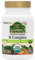 NaturesPlus Source of Life Garden Vitamin B Complex - Organic, Plant Extracted B Vitamins - Biotin, B6, Folate and Methyl B12 - Mood, Energy, Immune - Vegan, Gluten Free - 60 Capsules