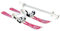 Hamax Kinder Ski erste Lernski mit Stöcken SNO Kids rosa Pony