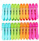 Abcsea 24 pièces Pinces à Linge Couleur Plastique, Pince a Linge Anti Trace, Pinces à Linge Solide pour Chaussettes,sous-vêtements, t-Shirts, Pantalons,etc