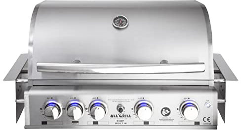 ALL GRILL Allgrill Top-Line Chef XL Built-In Gasgrill Einbaugrill Edelstahl Air System 6 Brenner/Backburner