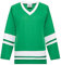EALER H400 Series Blank Eishockey Übungstrikot League Jersey Teamtrikot, Kelly / Weiß, XX-Large