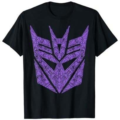 Transformers Decepticons Purple Icon Filled Logo T-Shirt