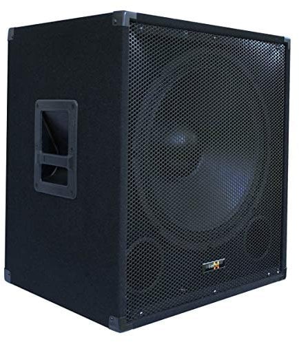 E-Lektron SUB-Q45A PA-Subwoofer Aktiv 18/45cm Bass Lautsprecher Box mit integrierter Endstufe1000W-Peak