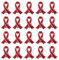 WANDIC 20 PCS Épingles à Ruban Rouge Broche de Sensibilisation Au SIDA et Aux Maladies Cardiaques Broches en Métal, pour La Décoration d'Événements et de Fêtes
